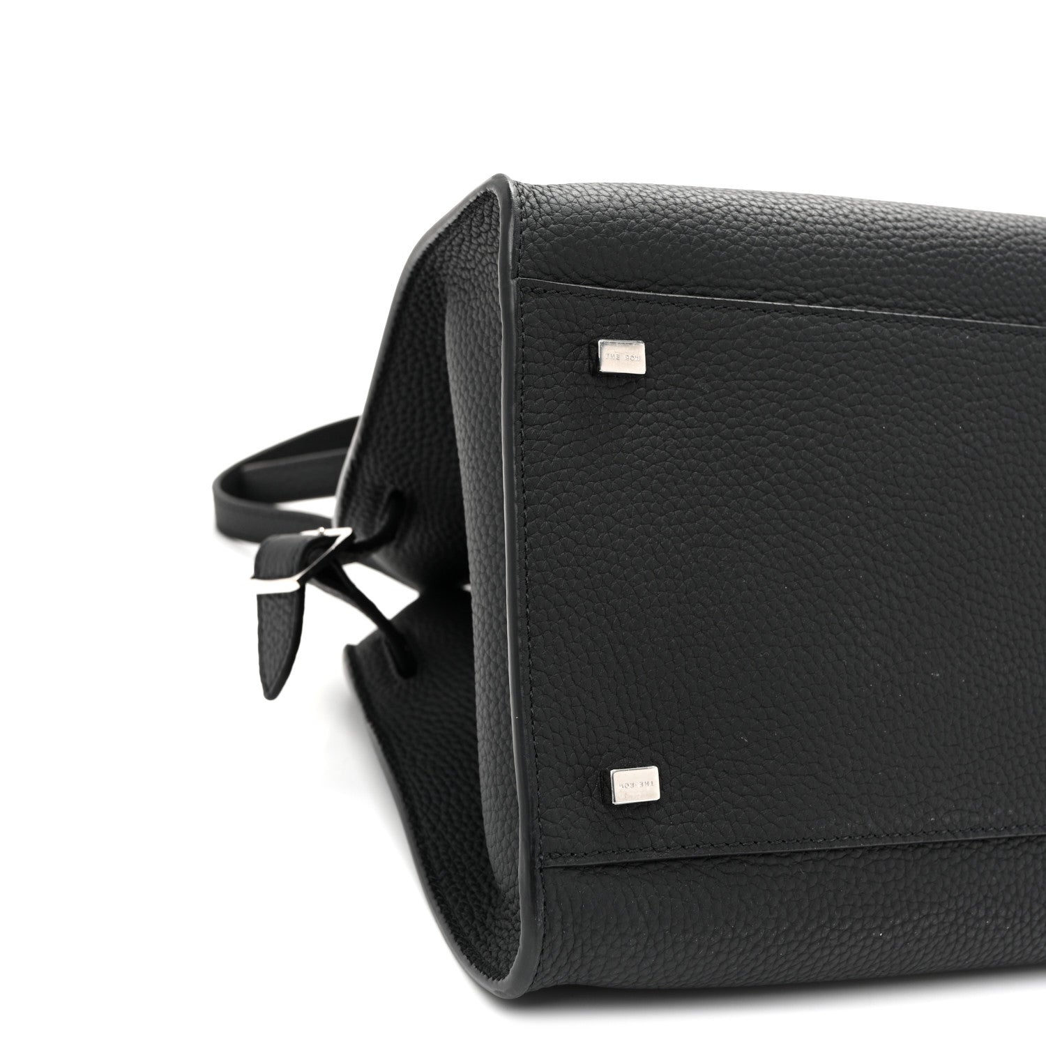 The Row Matte Grained Calfskin Soft Margaux 12 Black 8 of 9