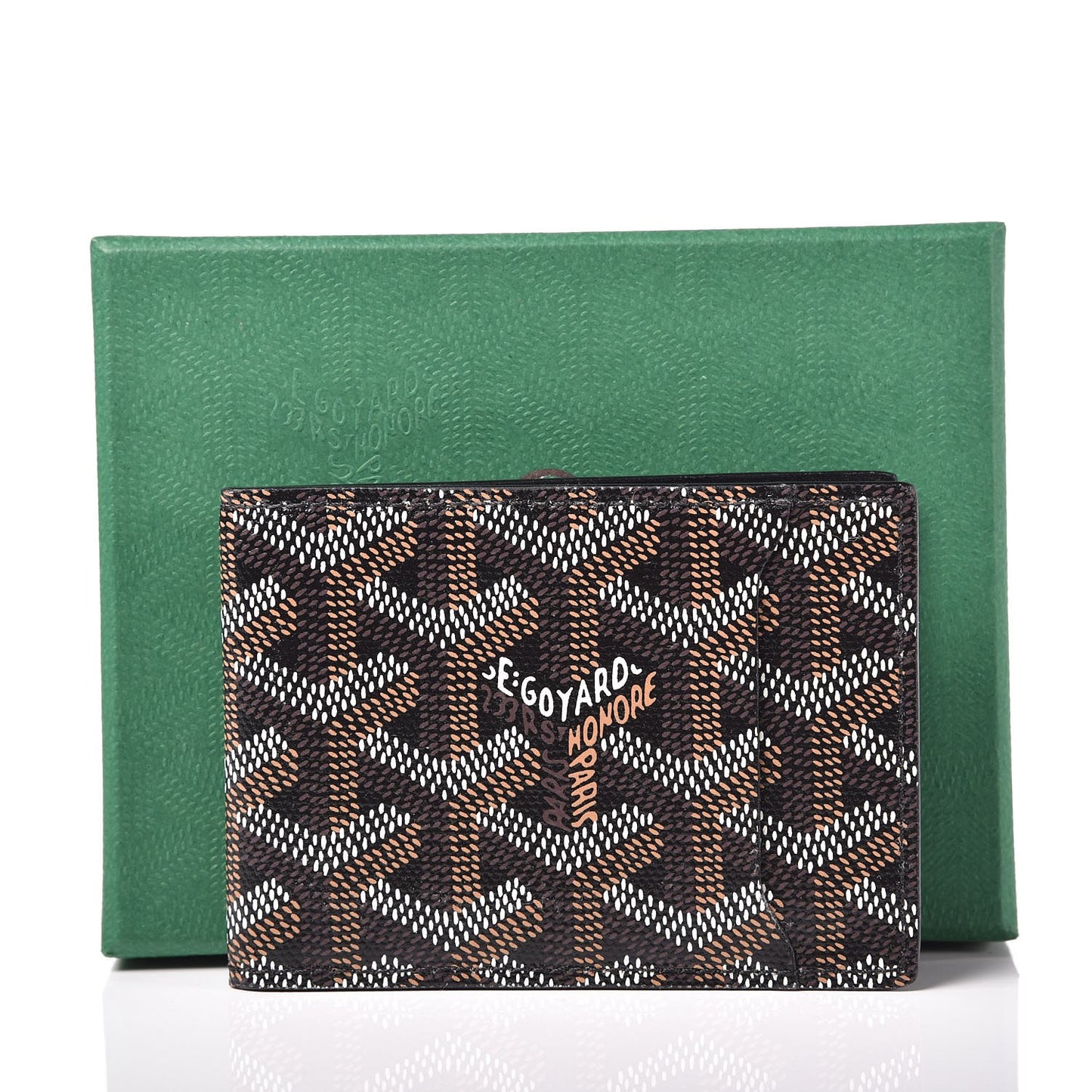 Goyardine Multi Slot Bi-Fold Wallet Black