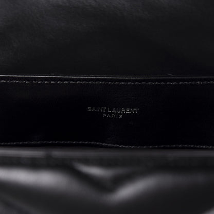 Saint Laurent Calfskin Y Quilted Monogram Medium Loulou Chain Satchel Black 8 of 11