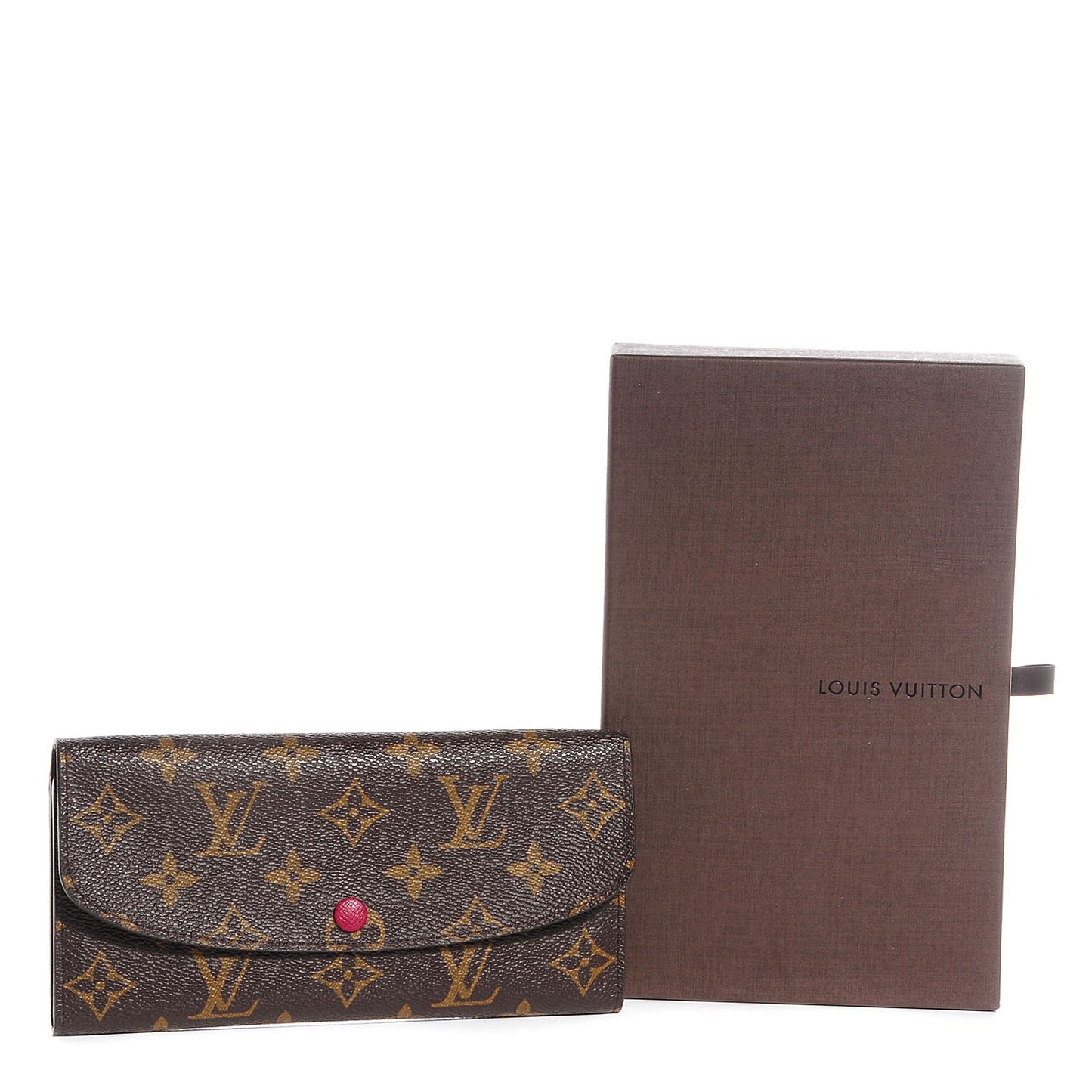 Monogram Emilie Wallet Fuschia