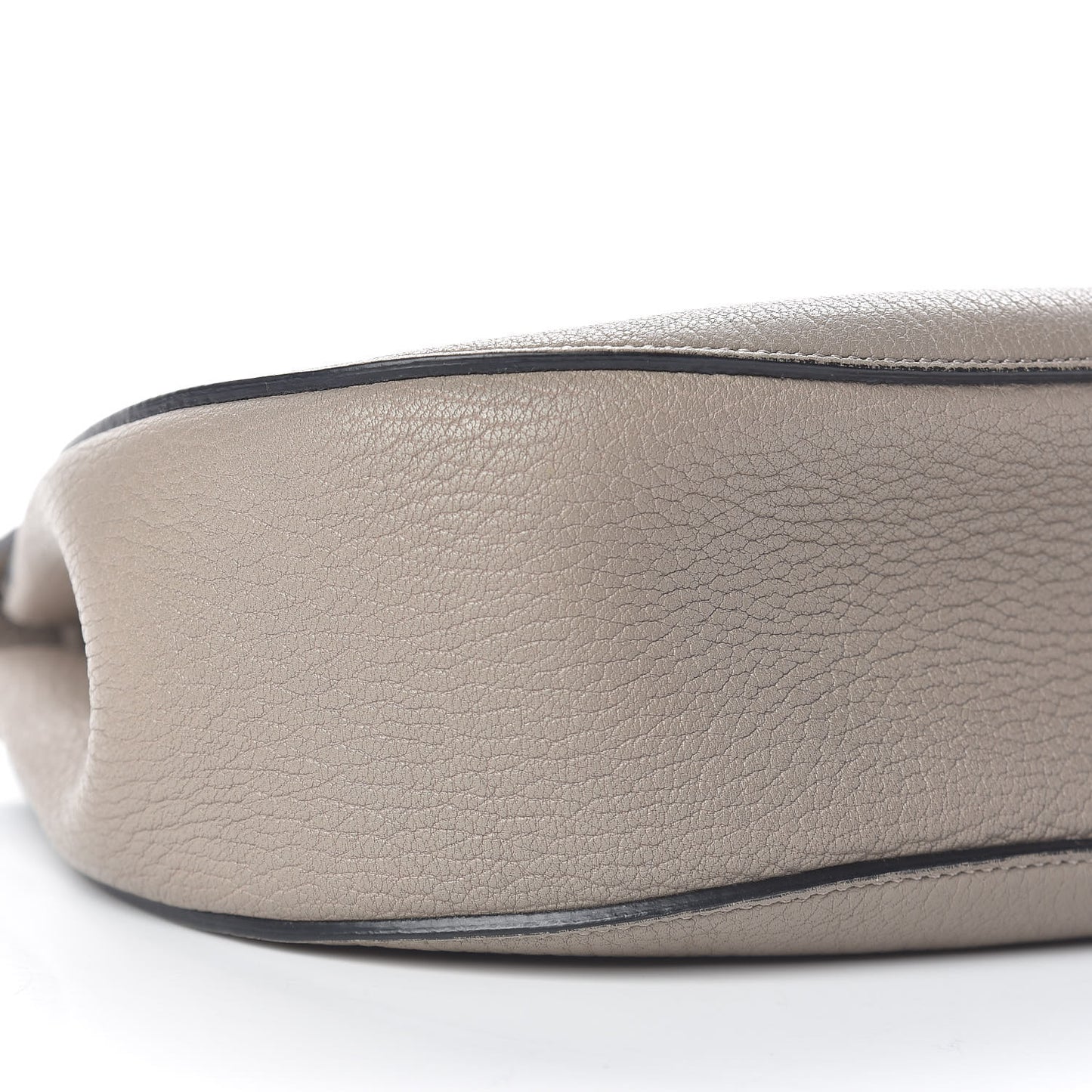 Grained Lambskin Drew Shoulder Bag Motty Grey