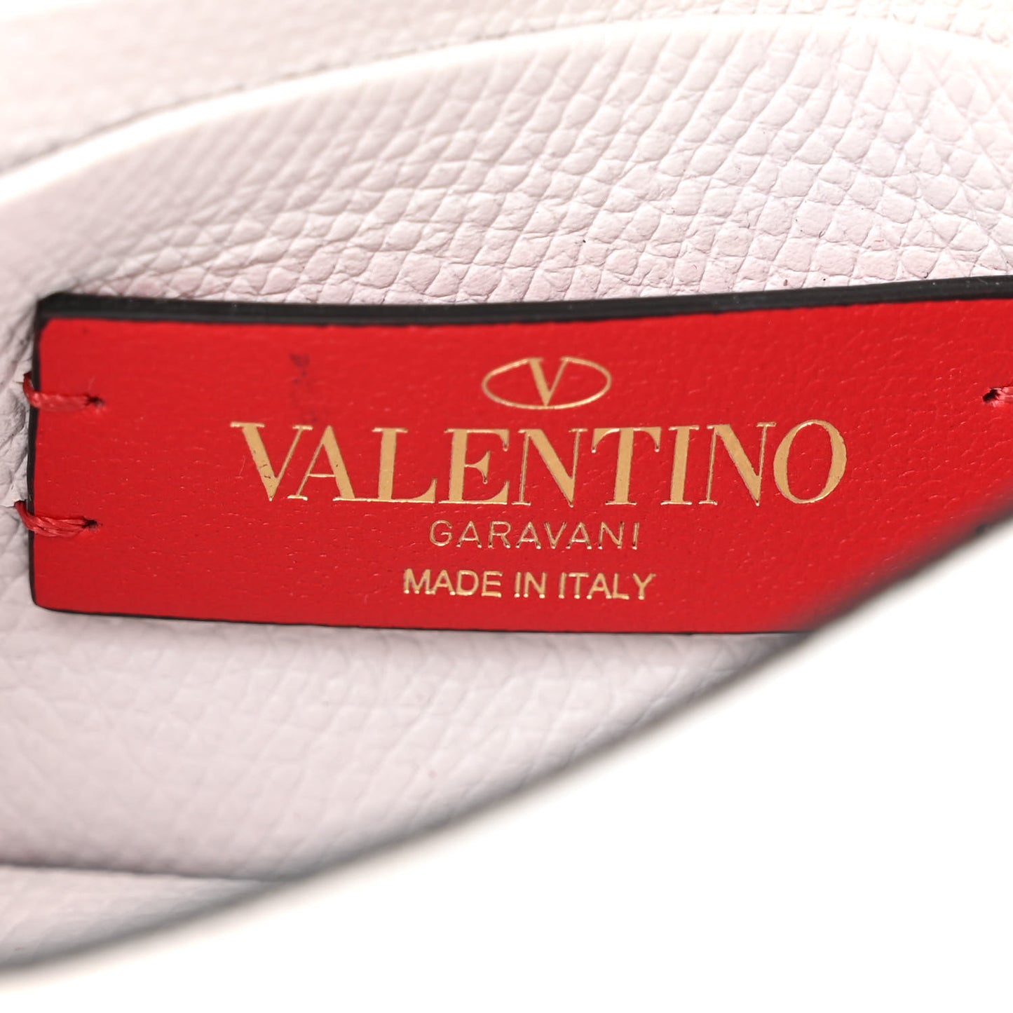 Grainy Calfskin Mini VSling Shoulder Bag White