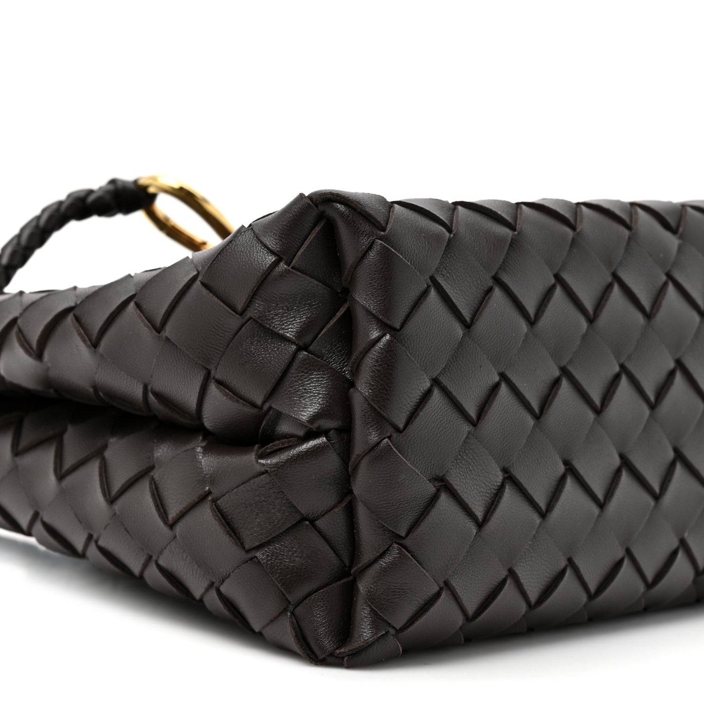 Nappa Intrecciato Small Andiamo Shoulder Bag Fondant