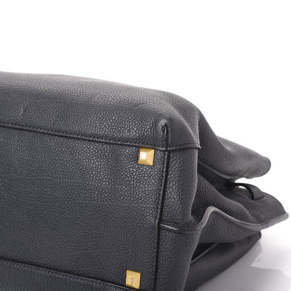 MCM Grained Calfskin Medium Milla Tote Phantom Grey 6 of 10