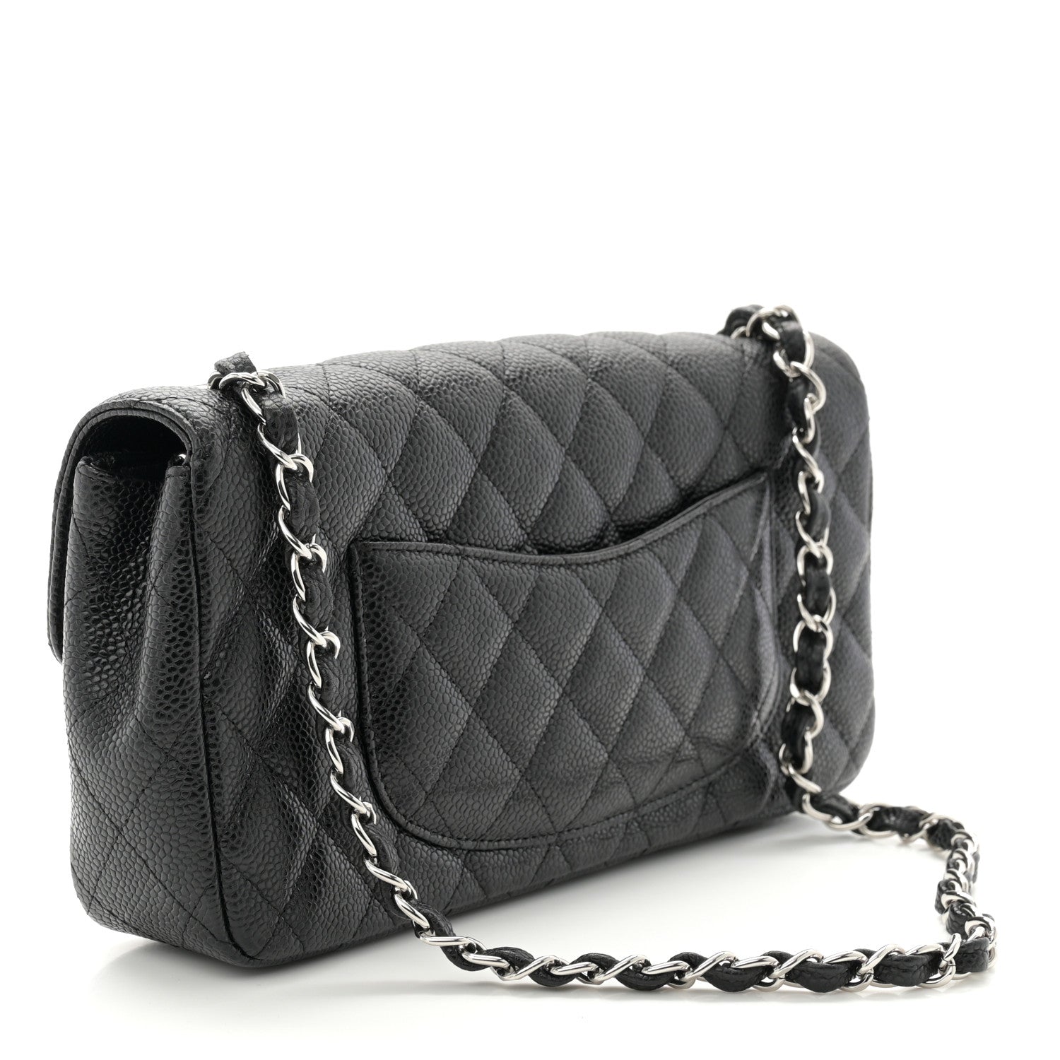 Chanel Caviar Quilted East West Flap Black 3 of 10