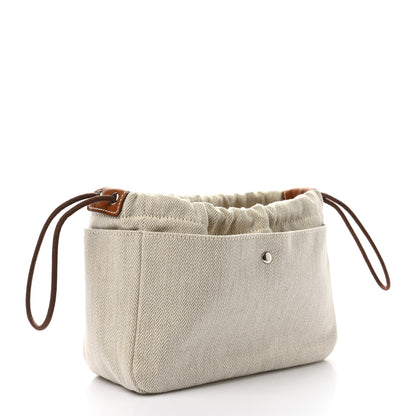 Hermes Canvas Barenia Fourbi 20 PM Pouch Naturel Fauve 3 of 8
