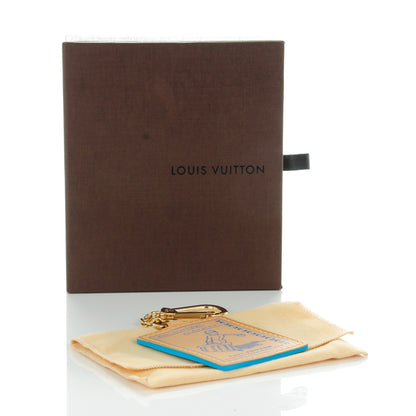 Louis Vuitton Vachetta Groom Key Ring Bag Charm Blue 5 of 5
