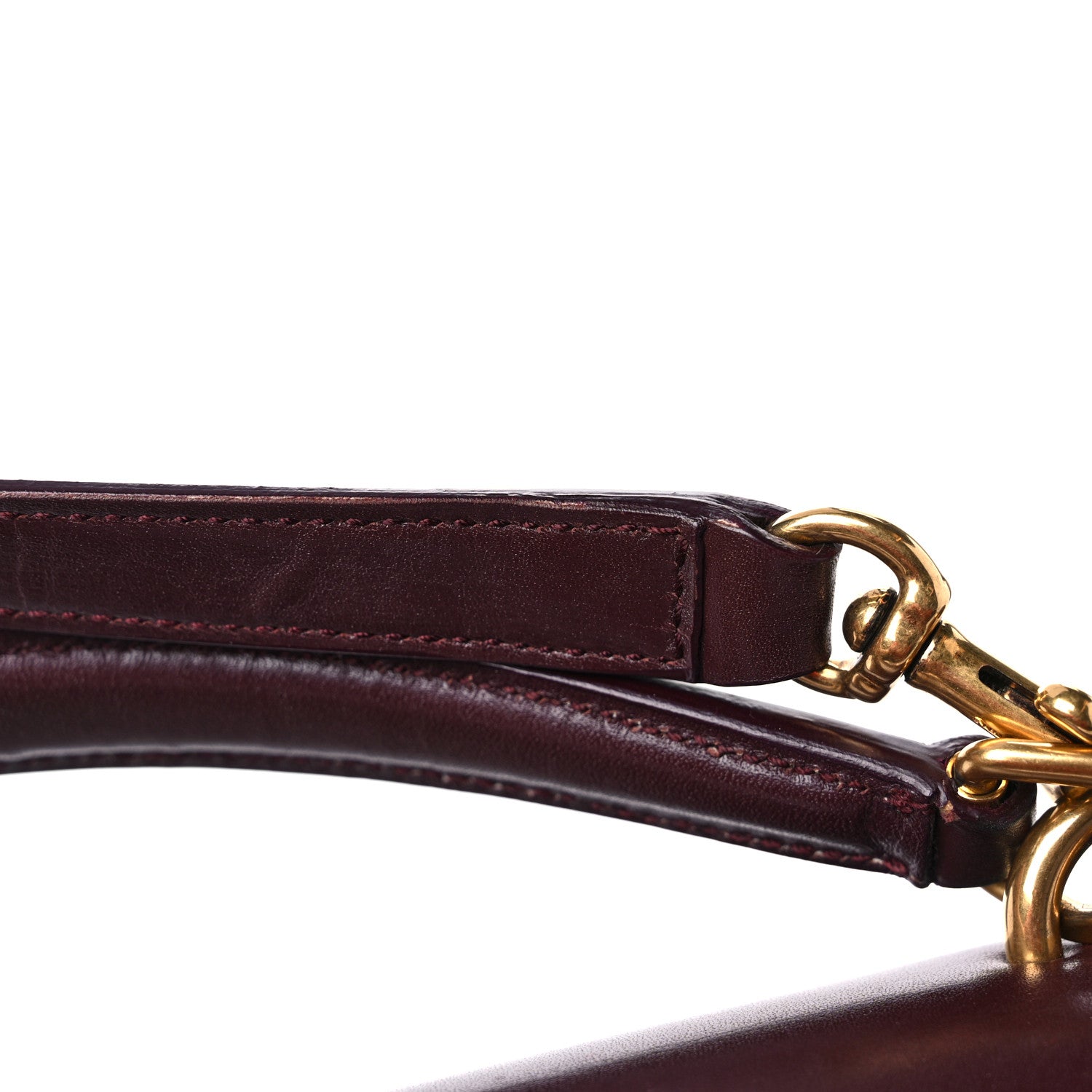Saint Laurent Calfskin Large Highschool Satchel Burgundy 16 of 16