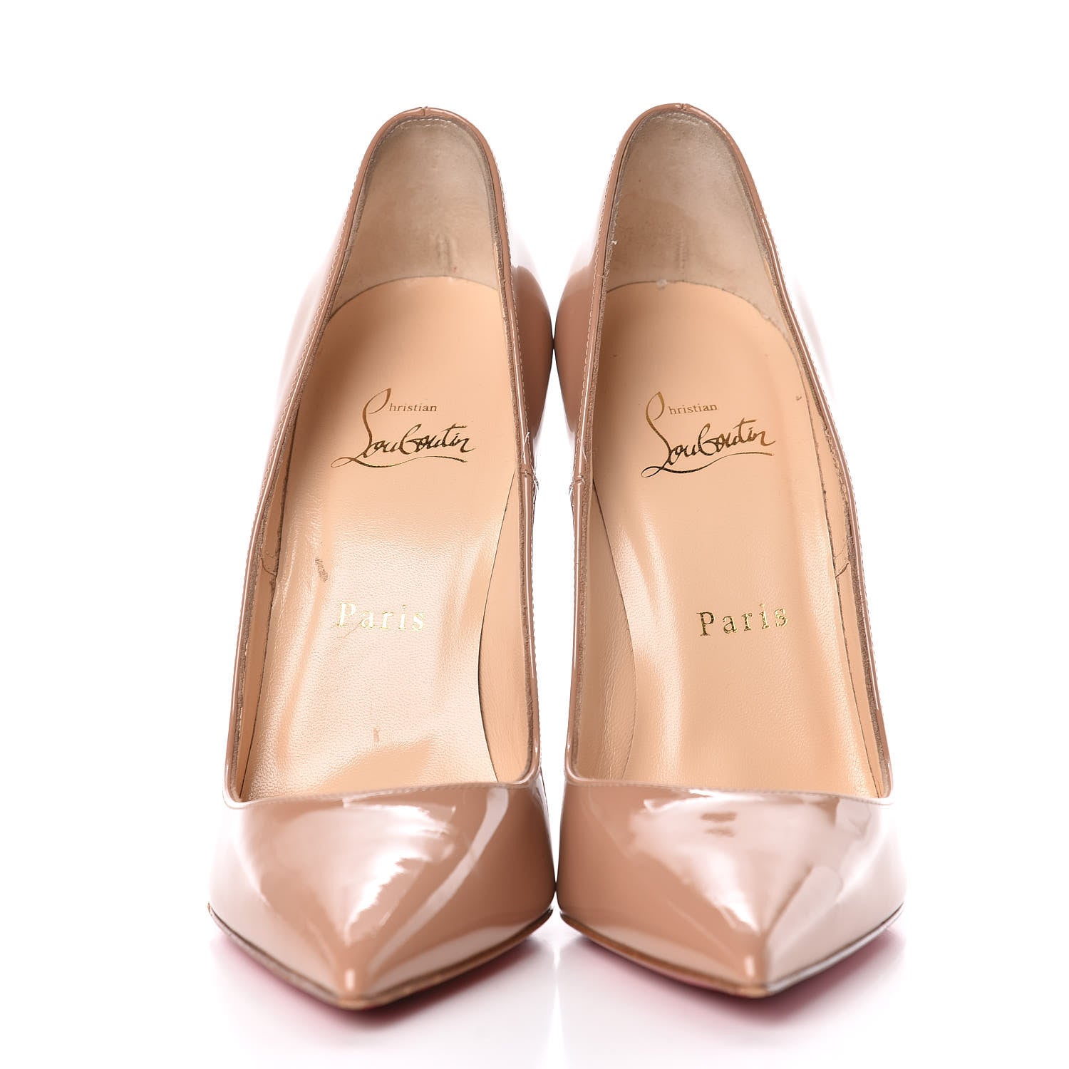 Christian Louboutin Patent So Kate 120 Pumps 38 Nude 3 of 12