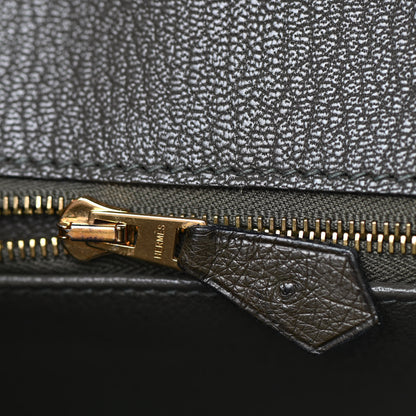 Hermes Ostrich Birkin 30 Vert Olive 16 of 32