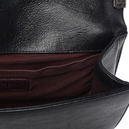 Chanel Calfskin Double Stitch Medium Boy Flap Black 10 of 15