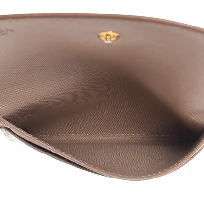 Prada Saffiano Metal Flap Card Holder Cammeo 7 of 14
