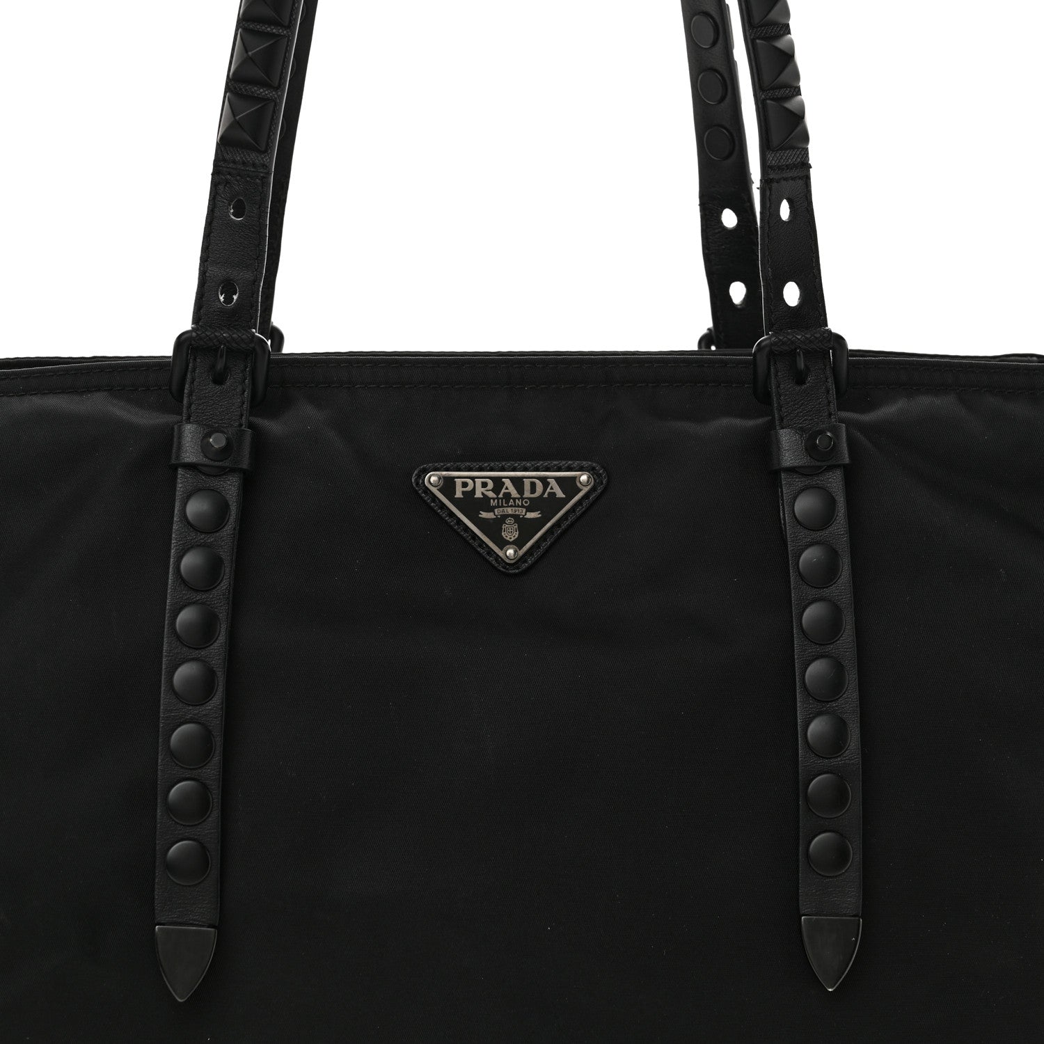 Prada Nylon New Vela Studded Black 8 of 18