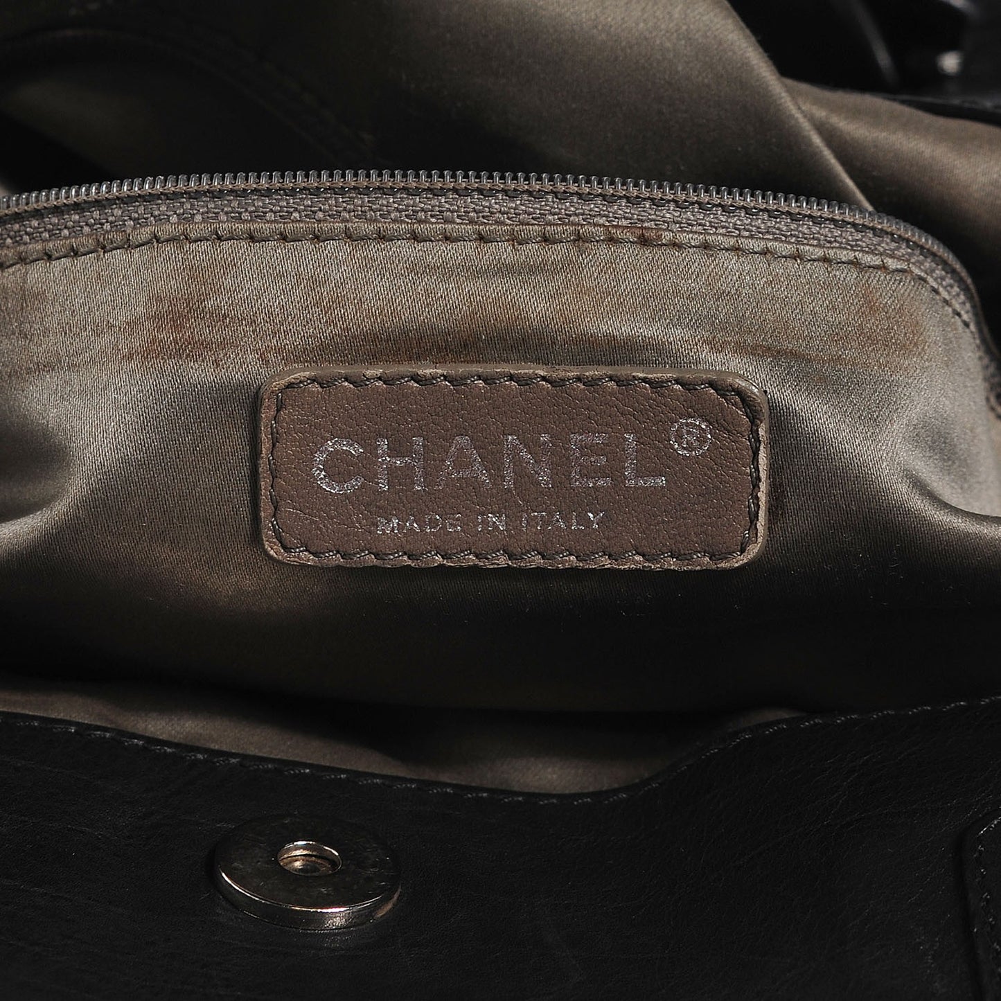 Calfskin Soho CC Shopper Tote Black