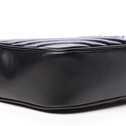 Saint Laurent Calfskin Matelasse Monogram Lou Camera Bag Black 9 of 10