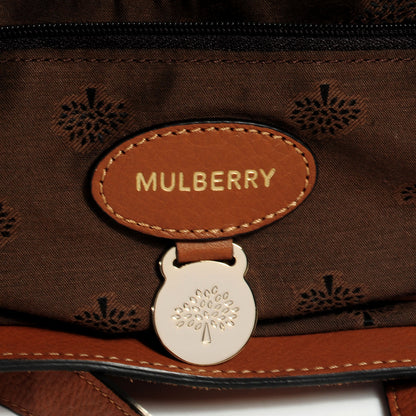 Mulberry Heavy Suede Alexa Tassel Satchel Oak 7 of 13