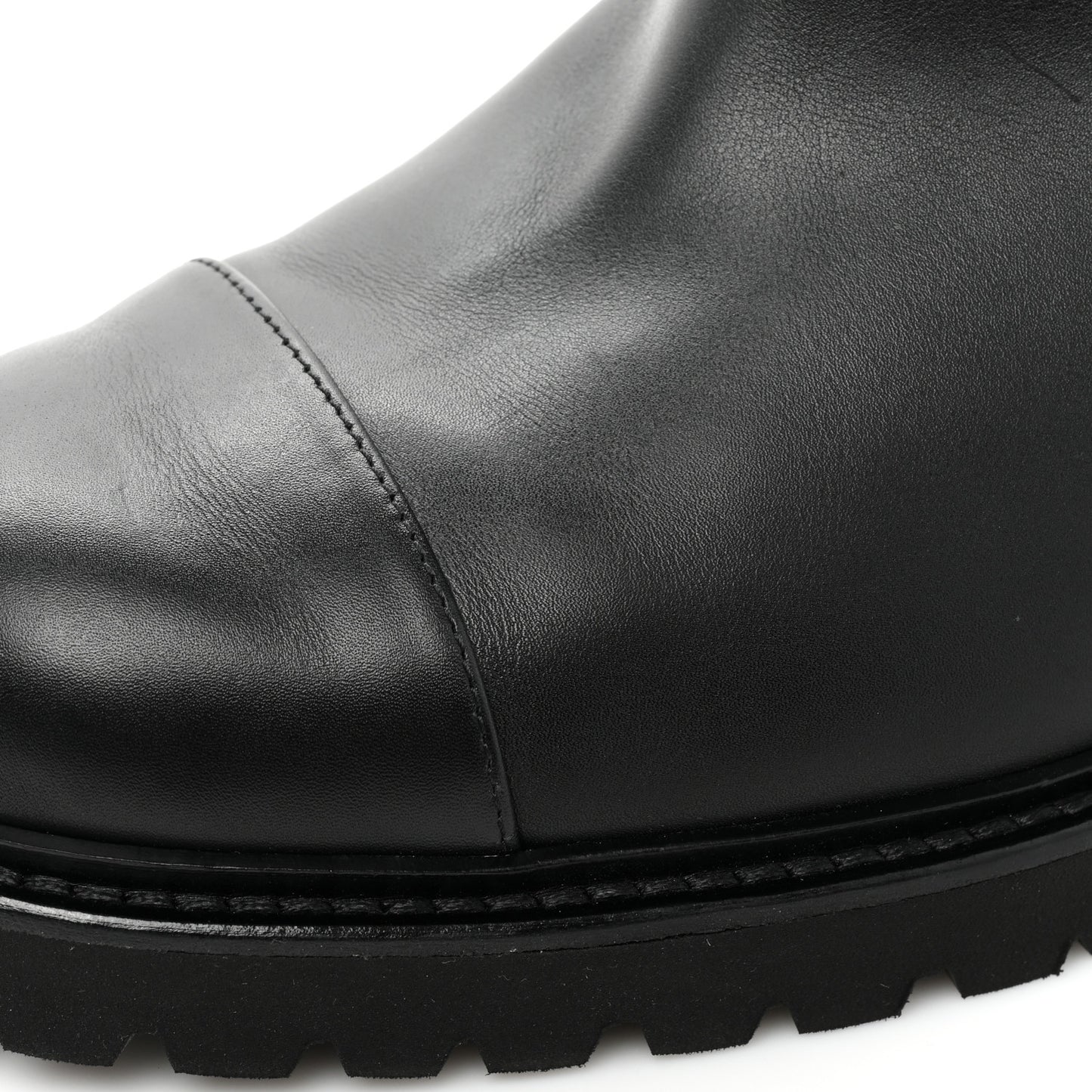Calfskin CC Ankle Boots 42 Black