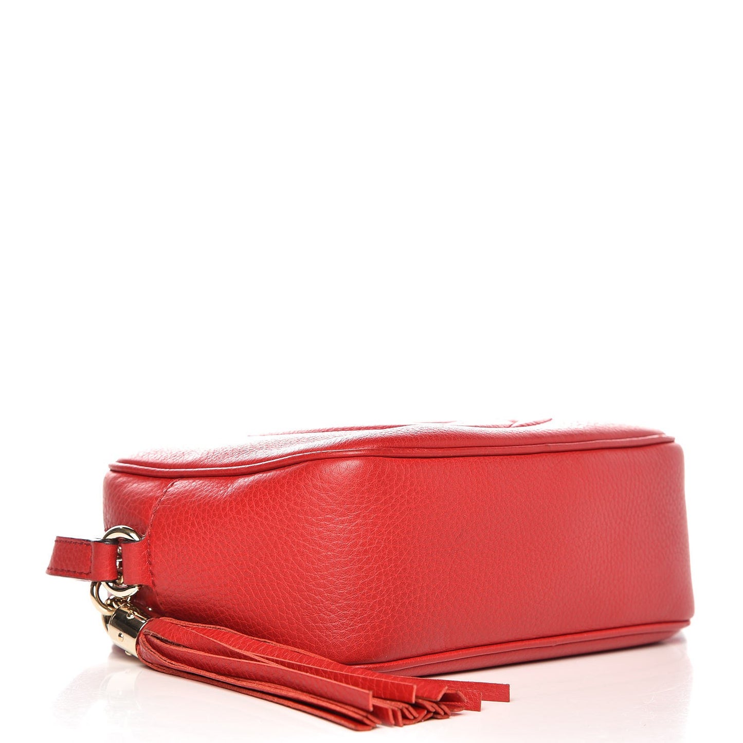Pebbled Calfskin Small Soho Disco Bag Tabasco Red