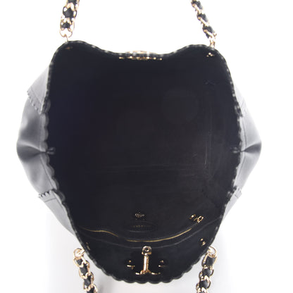 Mulberry Classic Calfskin Cecily Flower Tote Black 5 of 10