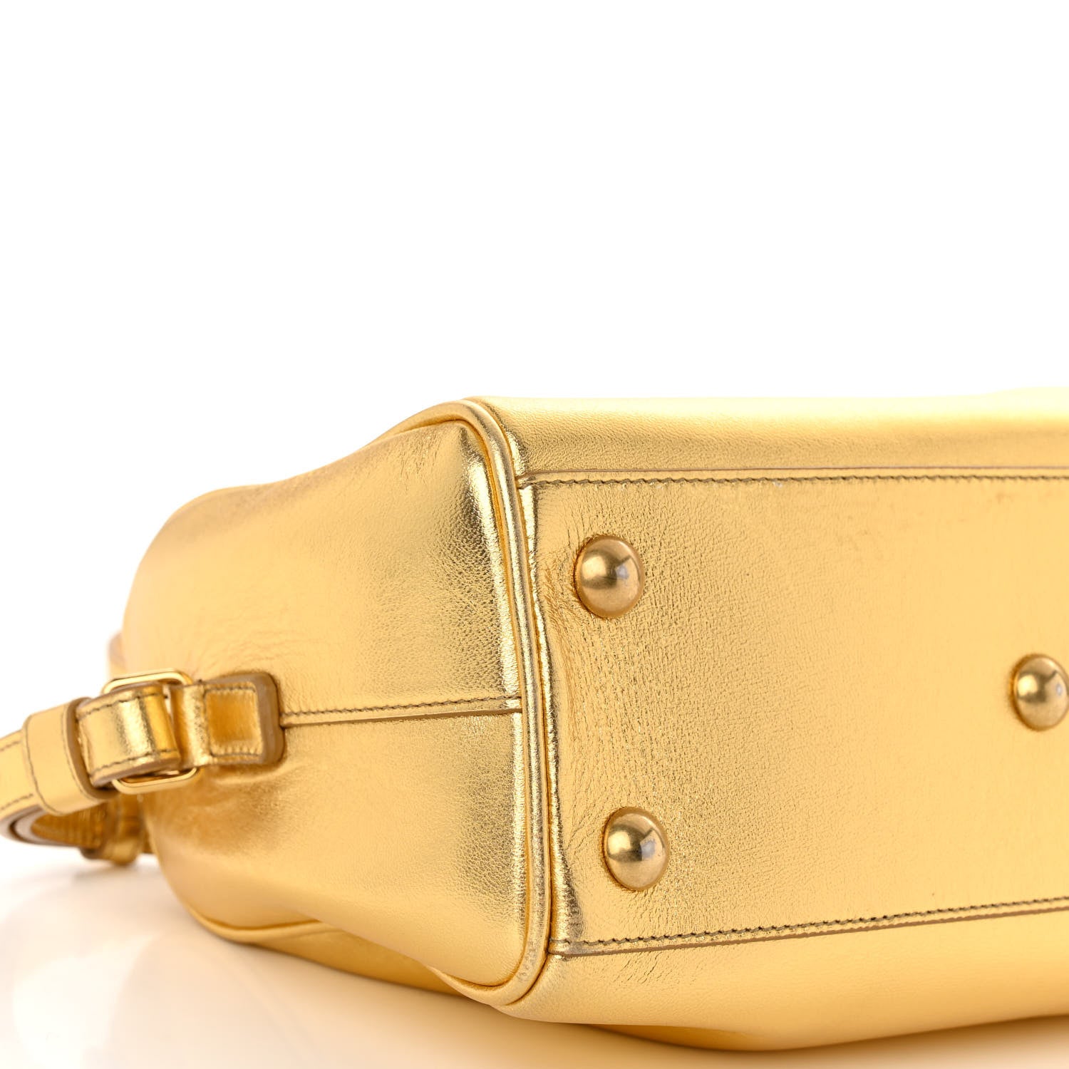 Saint Laurent Calfskin Classic Baby Duffle Gold 8 of 9