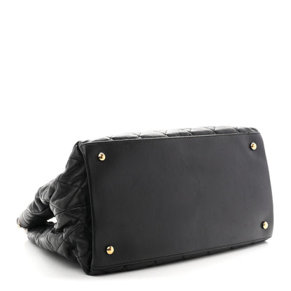 Chanel Calfskin Quilted Small Chain Me Tote Black 4 of 11