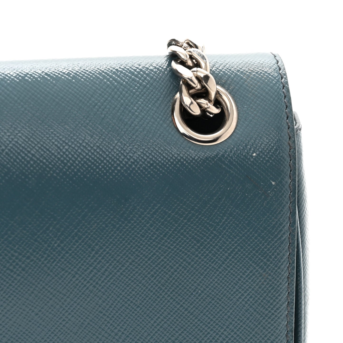 Saffiano Soft Calfskin Chain Crossbody Bag Ottanio