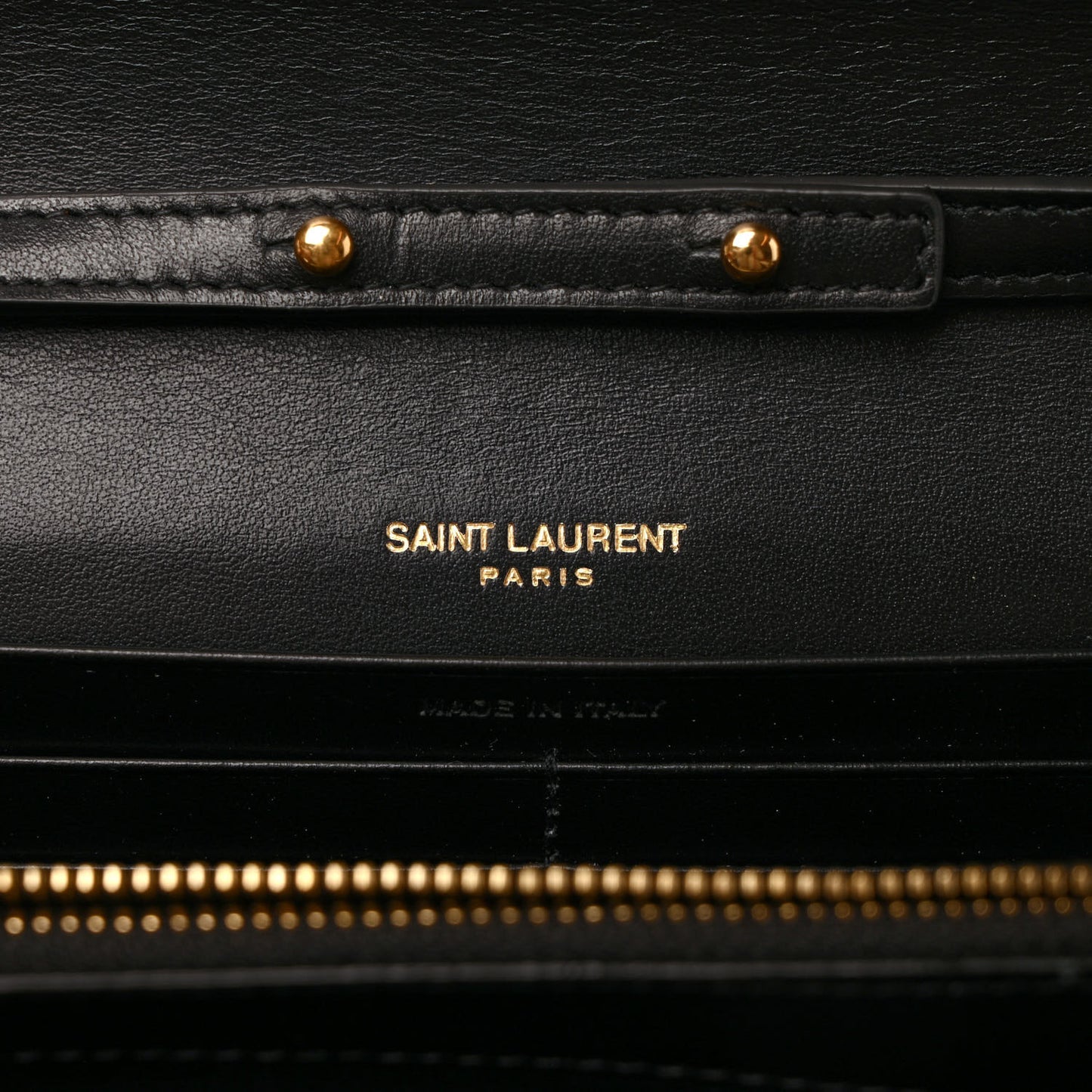 Calfskin Crocodile Embossed Cassandre Wallet On Chain WOC Black