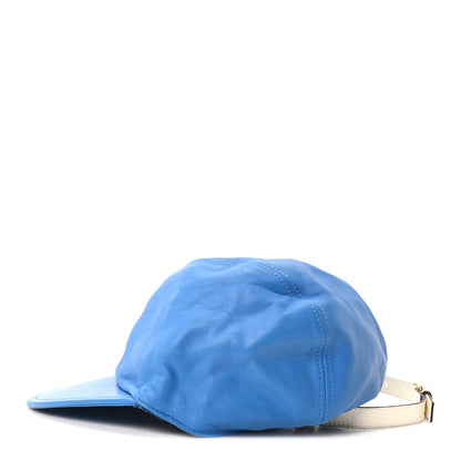 Gucci X ADIDAS Lambskin Trefoil Stefanos Baseball Hat L Blue 4 of 10