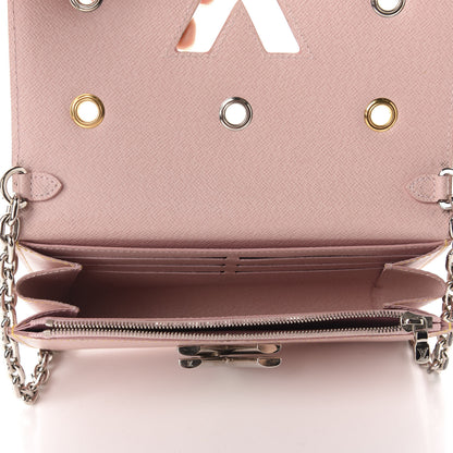 Louis Vuitton Epi Mechanical Flowers Twist Chain Wallet Rose Ballerine 3 of 16