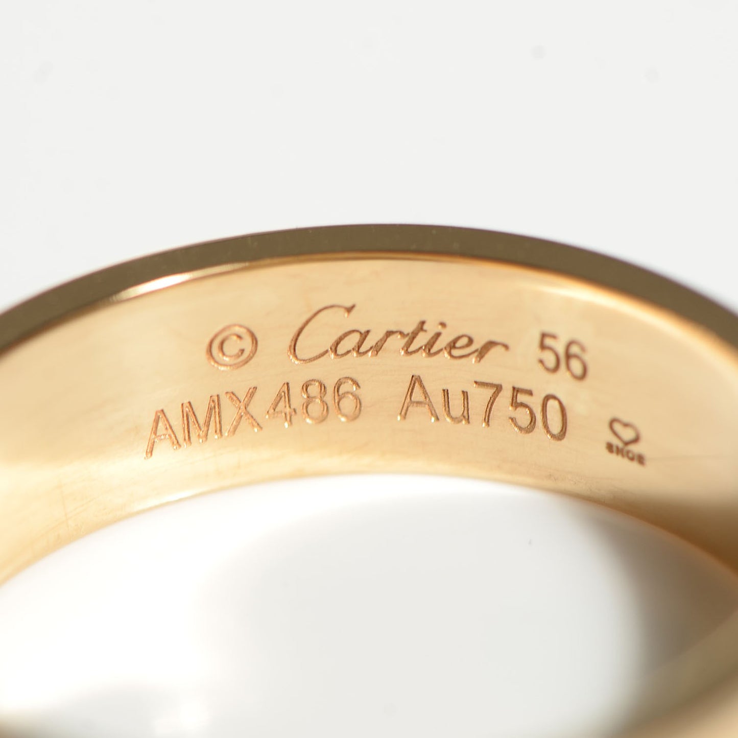 18K Yellow Gold 5.5mm LOVE Ring 56 7.5