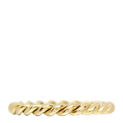 Tiffany 18K Yellow Gold Narrow Twist Ring 48 4.5 3 of 4