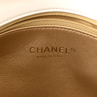 Chanel Lambskin Quilted Large Side-Packs White 6 of 12