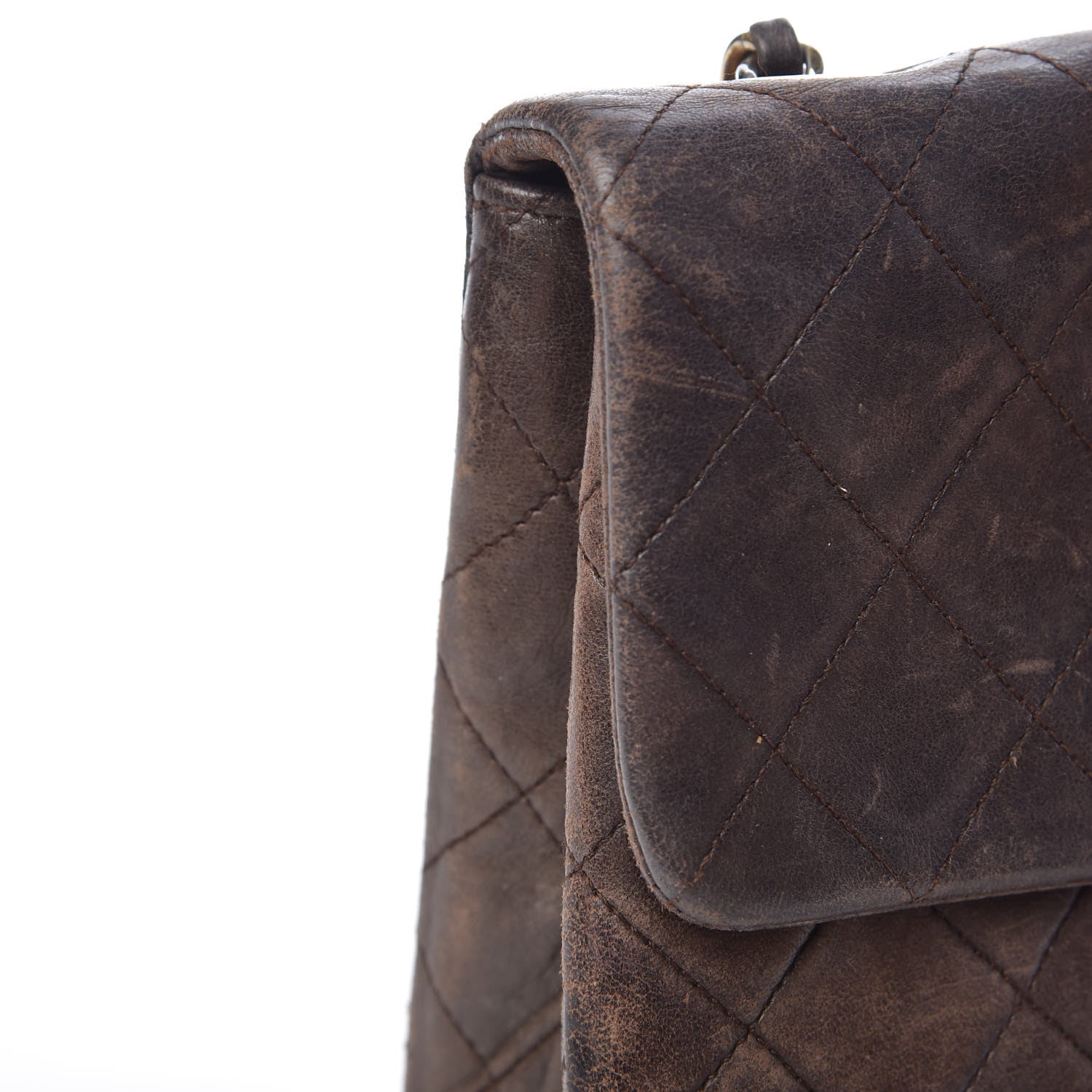 Chanel Lambskin Quilted Mini Square Flap Brown 13 of 13