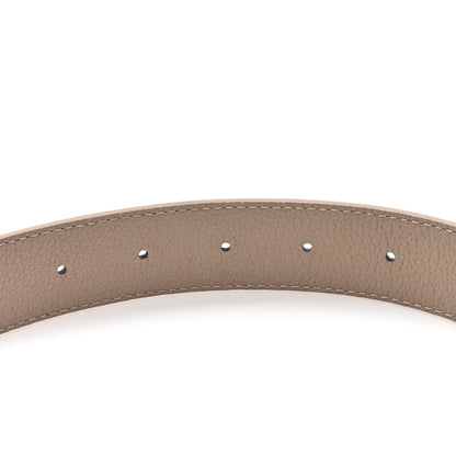 Louis Vuitton Calfskin Monogram 30mm LV Initiales Reversible Belt 90 36 Beige 4 of 4