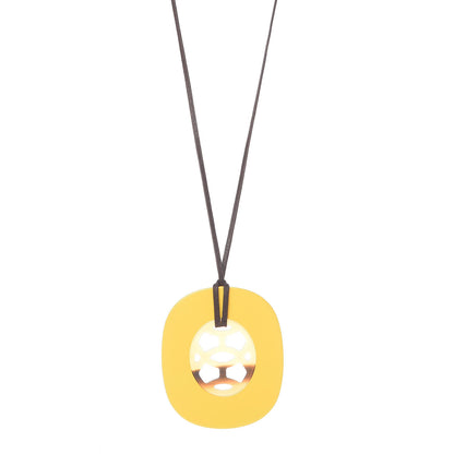 Hermes Buffalo Horn Lacquer Lift Necklace GM 1 of 7