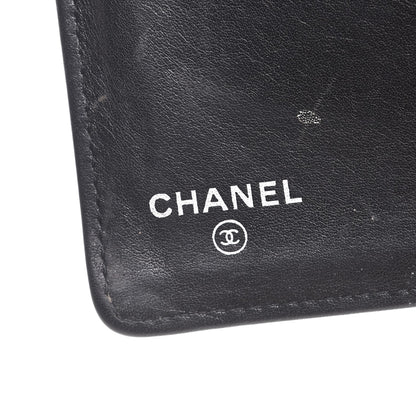 Chanel Grained Patent CC Yen Wallet Black 6 of 8