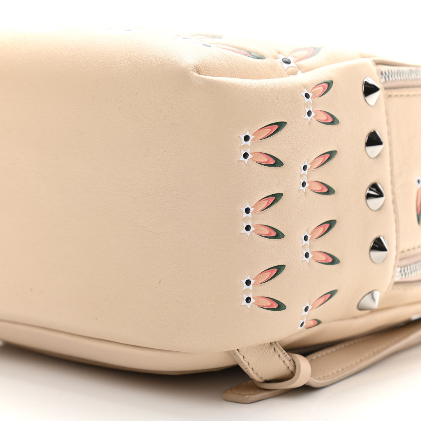 Lambskin Star Eyed Bunny Mini Backpack Natural