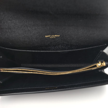 Saint Laurent Grain De Poudre Mini Uptown Crossbody Bag Black 7 of 14