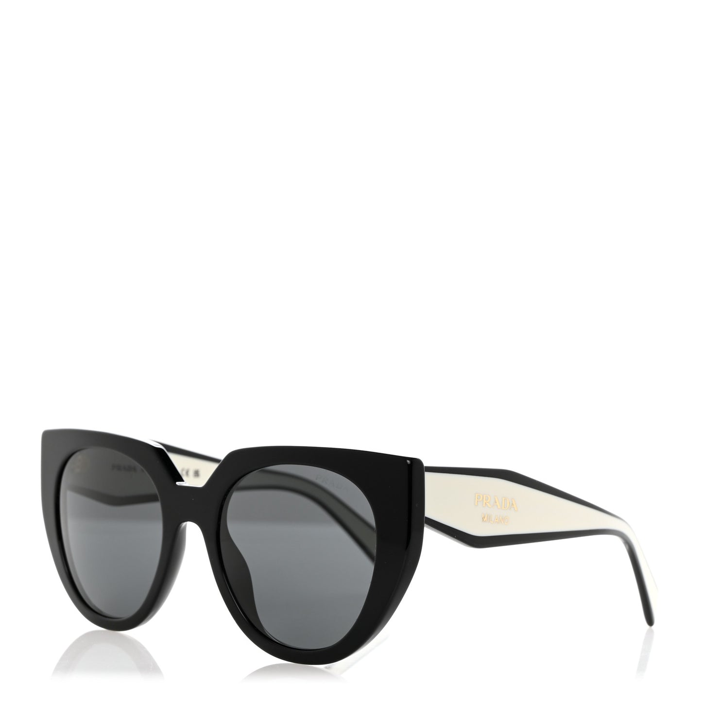 Acetate Sunglasses SPR 14W Black White
