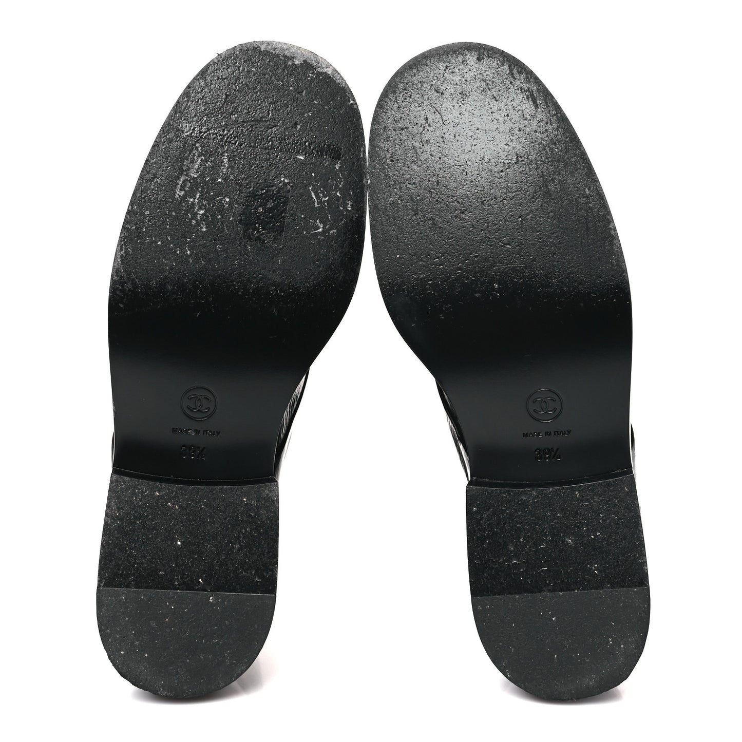 Shiny Goatskin Cap Toe Combat Boots 39.5 Black