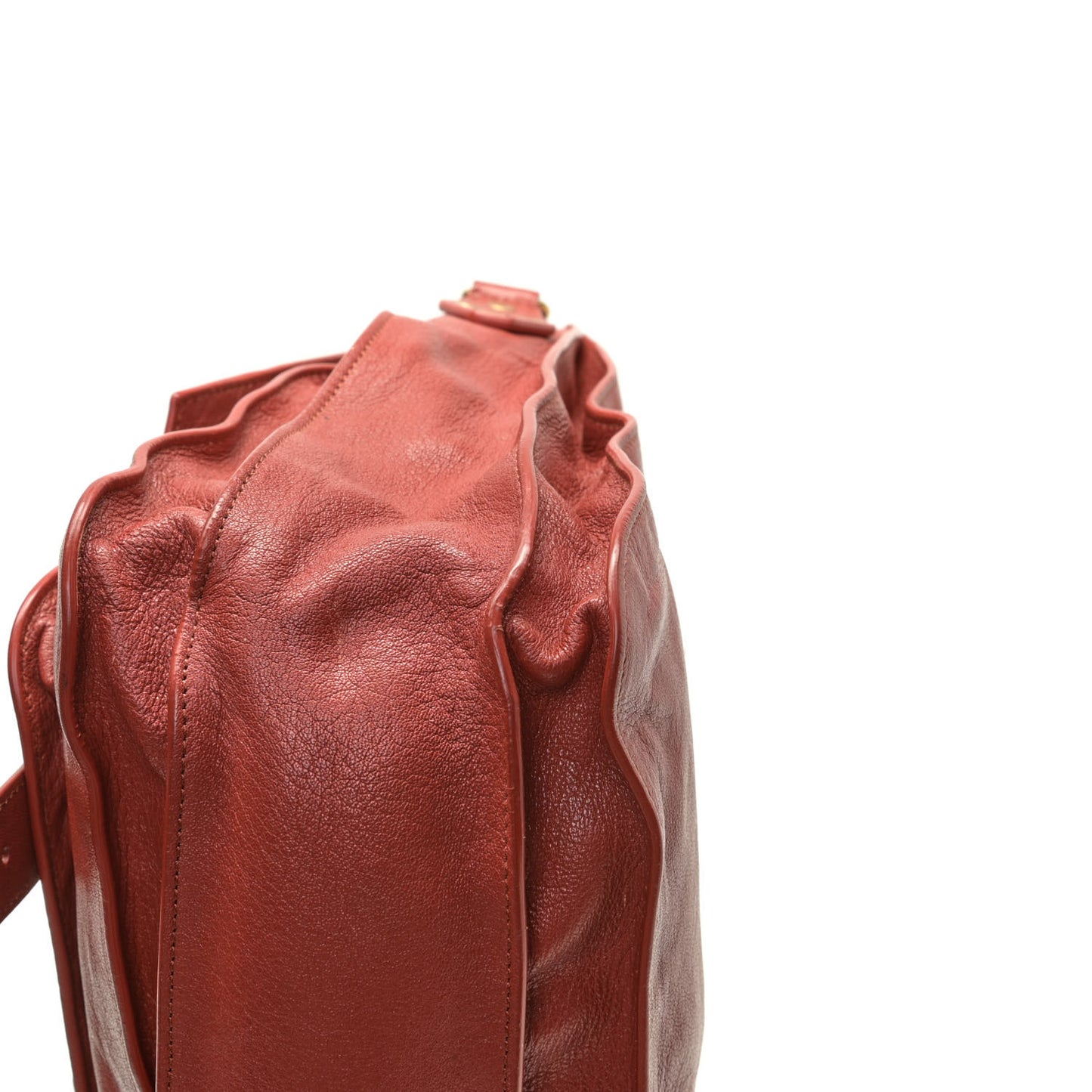 Lambskin Large PS1 Satchel Mandarin Red