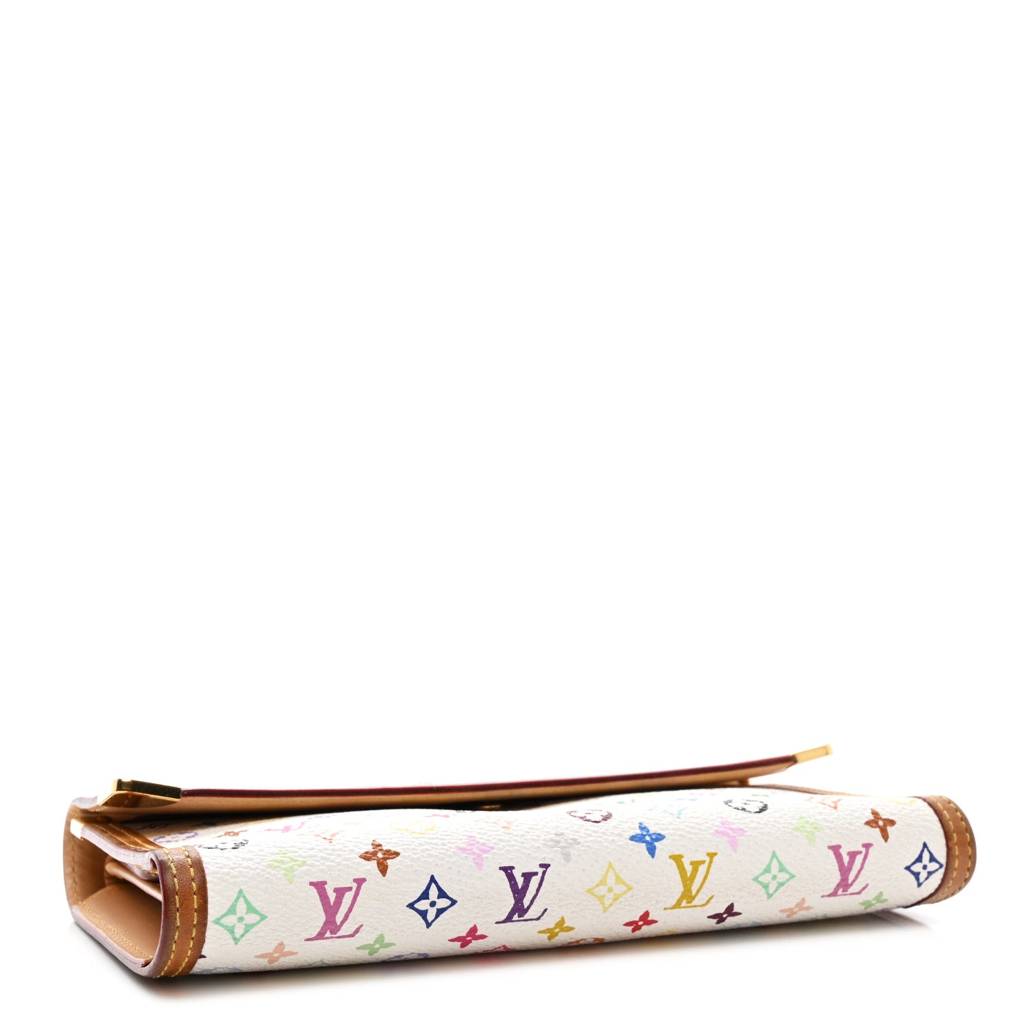 Louis Vuitton Monogram Multicolor Porte Tresor International Wallet White 4 of 8