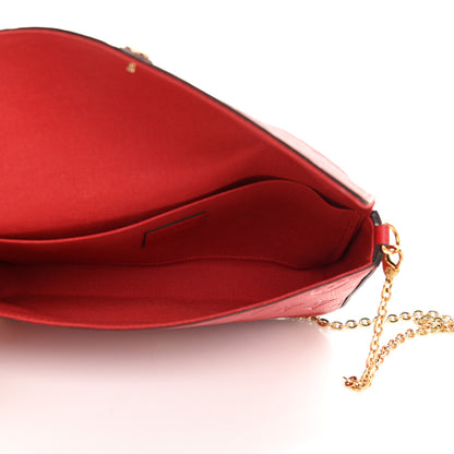 Louis Vuitton Empreinte Pochette Felicie Chain Wallet Cherry 6 of 11