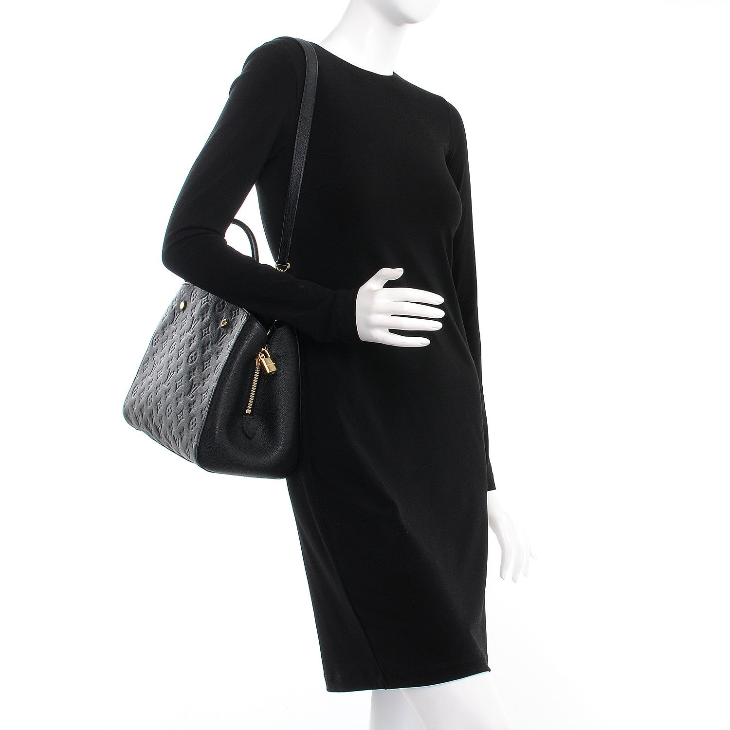 Louis Vuitton Empreinte Montaigne MM Black 2 of 10