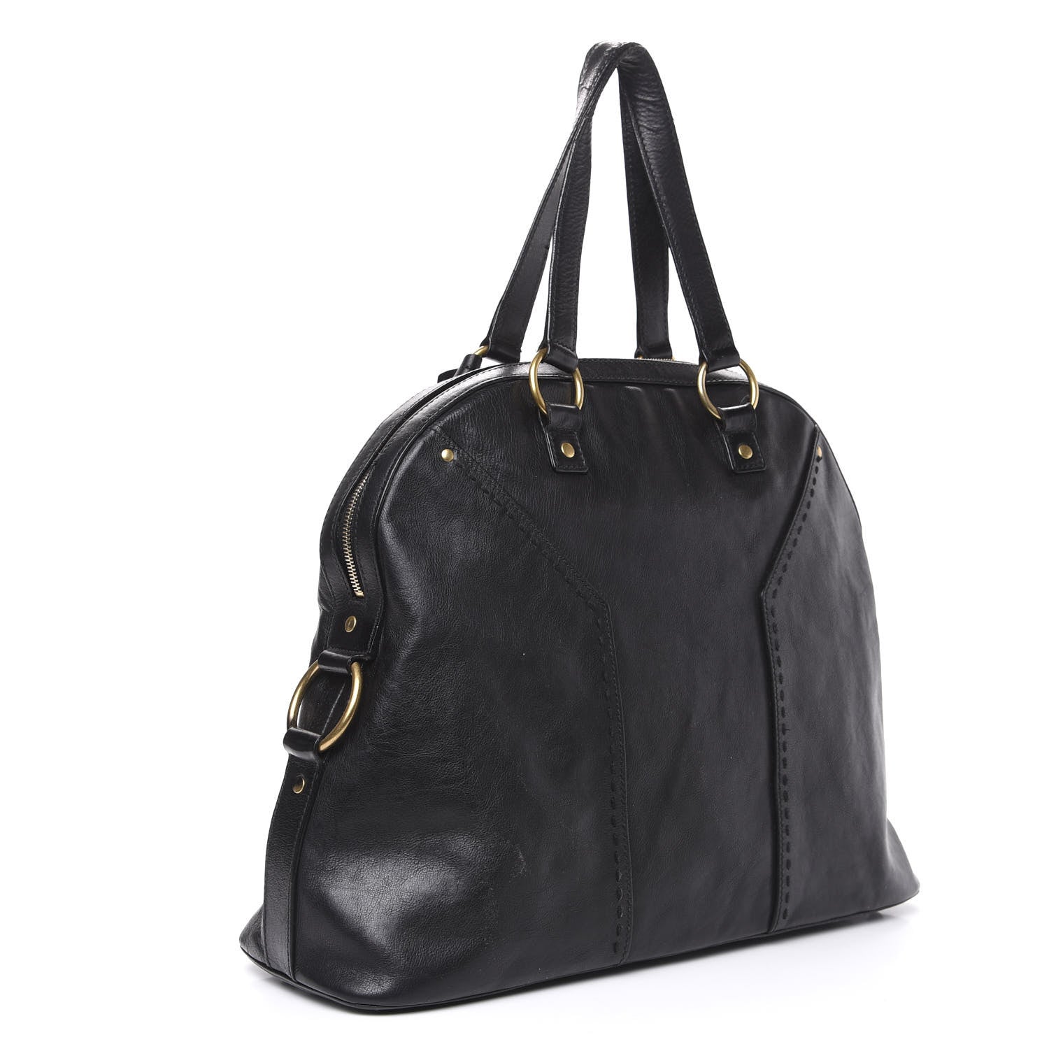 Saint Laurent Calfskin Oversized Muse Black 2 of 12