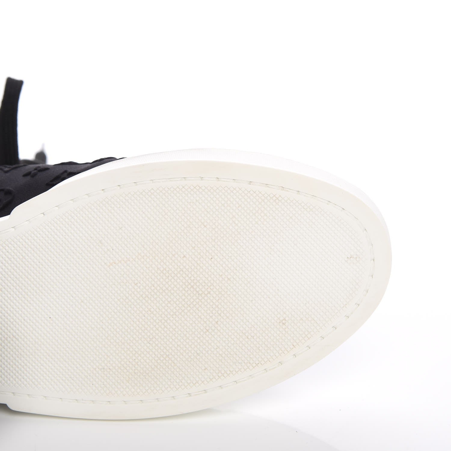 Louis Vuitton Neoprene Suede Embossed Monogram Stellar High Top Sneakers 35.5 Black 9 of 15