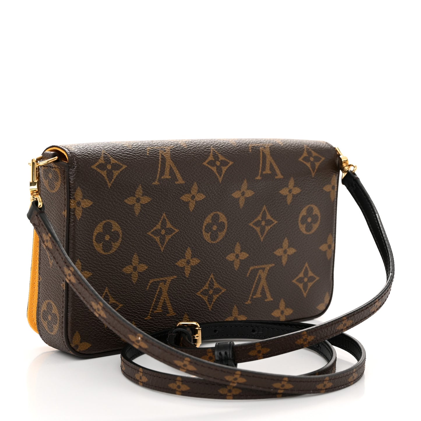 Monogram 2022 Christmas Animation New York Soho Pochette Felicie Chain Wallet Yellow