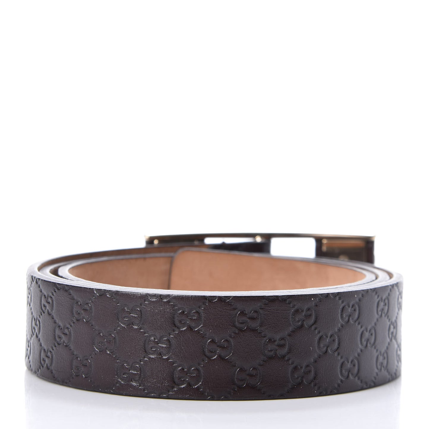 Microguccissima Belt 90 36 Dark Brown