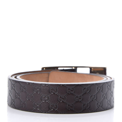 Gucci Microguccissima Belt 90 36 Dark Brown 2 of 5