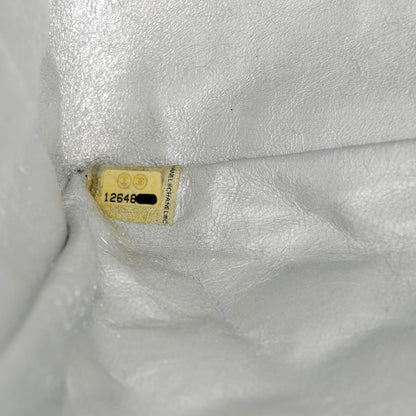 Chanel Metallic Lambskin Quilted Maxi Single Flap Silver 10 of 10